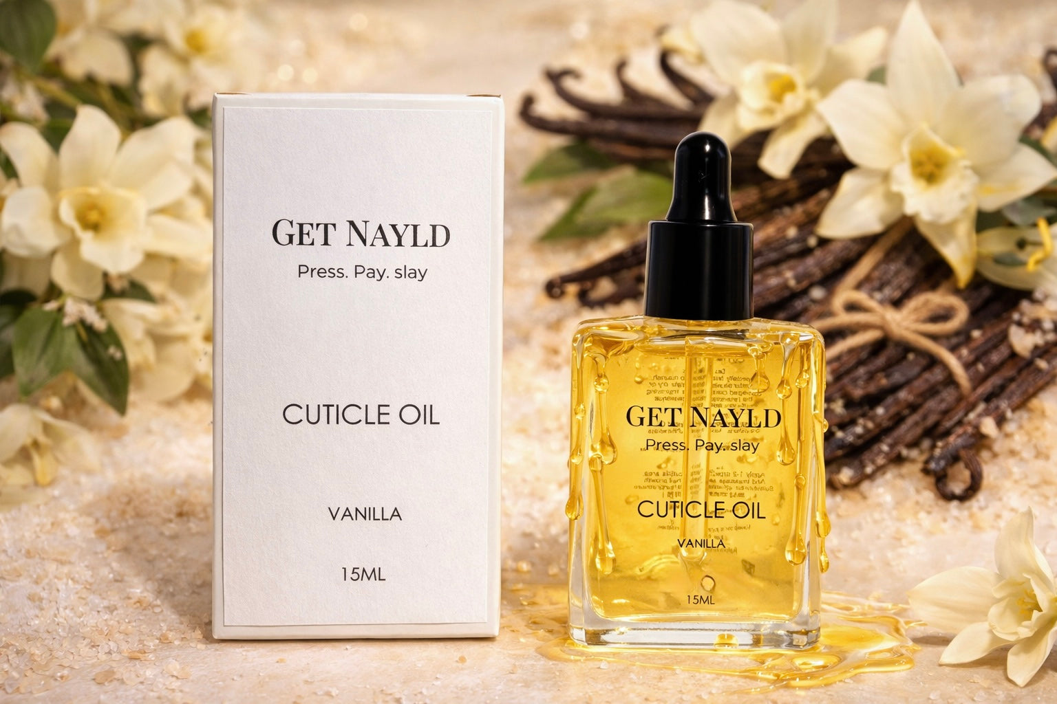 Vanilla Cuticle Oil – Warm, Creamy, Luxury