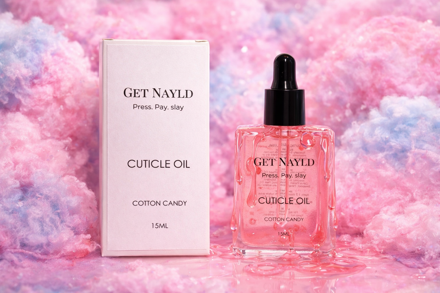 Cotton Candy Cuticle Oil – Sweet, Soft, Irresistible